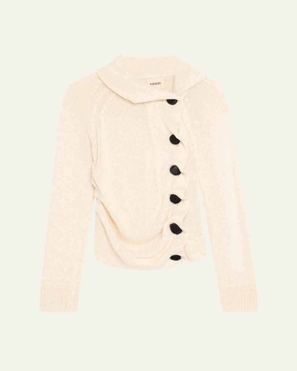 Lorrai Silk Knit Cardigan